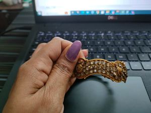 Adjustable Uncut Diamond Look Alike Bangle