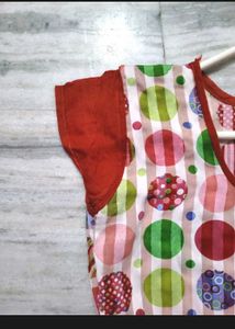 Women's Red Flared Ethnic Kurta |  Good Used Condi