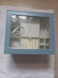 Elegant Blue Jewelry Organizer Box