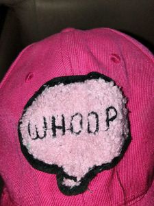 Pink Baseball Cap with "WHOOP" Graphic