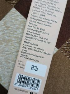 Swiss Beauty Makeup Remover