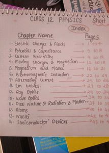 Class 12 Physics Notes