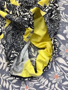 Vibrant Yellow Floral Strapless Swimsuit