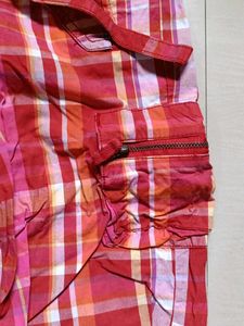 Chic Plaid Cargo Capris
