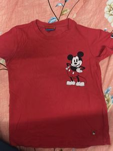 Cute Mickey Mouse Red T-Shirt
