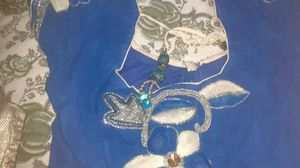 🪞Pure Vintage Blue Floral Saree