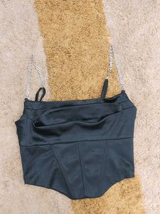 Sparkly Strap Corset Top