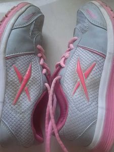 Pink &amp; Grey Running Shoes