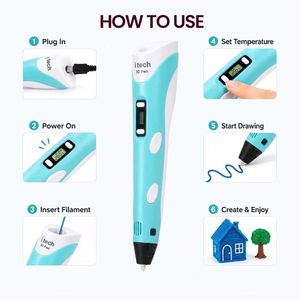 iTech Blue Color Magic 3D Pen