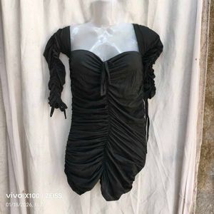 Chic Off-Shoulder Ruched Mini Dress