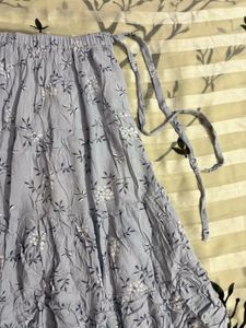 Floral blue Skirt