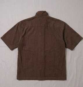 Men's Brown Short Sleeve Shirt