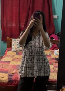 Printed Flared Kurti/Top