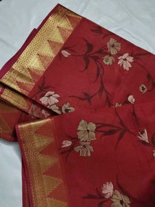 Elegant Floral Saree