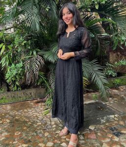 Elegant Black Kurta