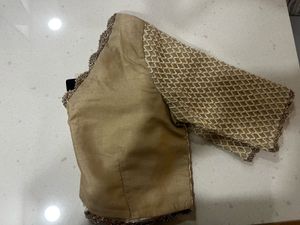 Elegant Gold Embellished Blouse