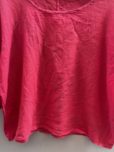 Coral Women's Linen Blend Top
