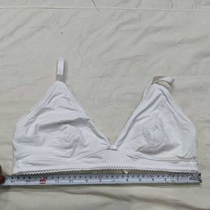 Classic 🪔White Cotton Bra