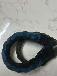 handmade Braided Velvet Headbands Set