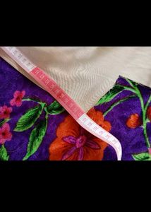 Elegant Beige Silk Dress Material