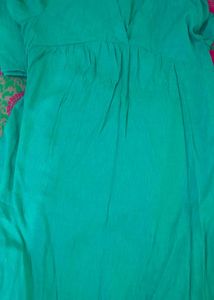 Emerald Green Textured Kurta