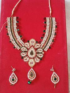 Exquisite double zarkan Necklace Set with Earrings