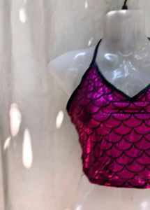 Sparkling Mermaid Scale Halter Top