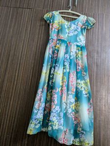 Anarkali With Lace Duppatta