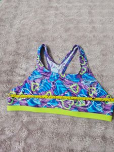 Speedo Sports Bra Purple Blue