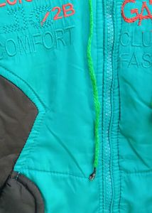 Stylish Teal Puffer Jacket