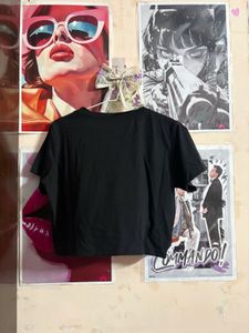 Graphic Print Cropped T-Shirt