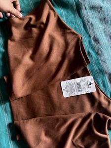 New tag Brown Crop Top
