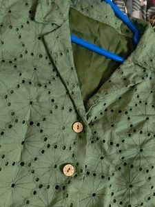 Green hakoba Top