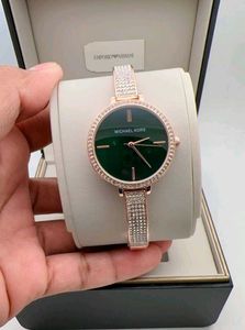 MICHAEL KORS DIAMOND STUDDED SLIM WATCH FOR LADIES