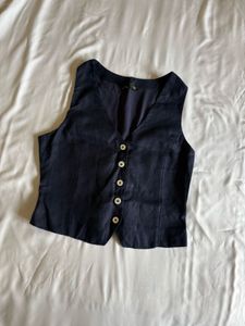 linen blend brand new vest top