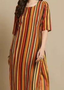 Vibrant Striped Kurta for Women