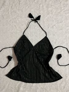 y2k backless chatpate Halter Top