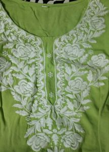 Beautiful Embroidered Cotton Kurta