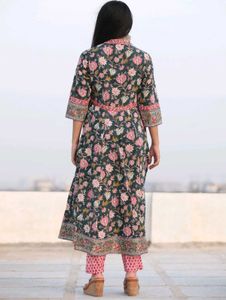 Anarkali style Printed Kurta