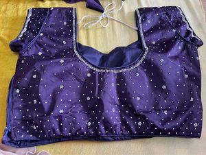 Elegant Purple Embroidered Ethnic lehnga choli set