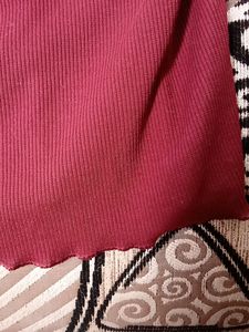 Maroon crop top