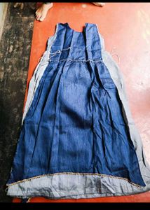 Elegant Blue Embroidered Ethnic Gown