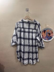 Chic Plaid Tunic Top