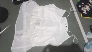 Sheer White Cami Top