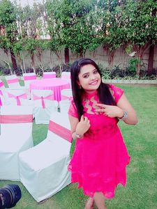 Hot Pink Lace Fit &amp; Flare Dress
