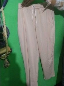 Comfortable Beige jogger pant korean