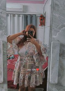 Fit and Flare Floral Print Dress