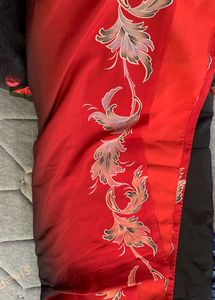Black Floral Silk Saree🖤🌺