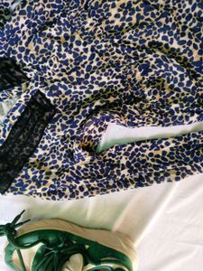 Leopard Print Top with Lace Detail