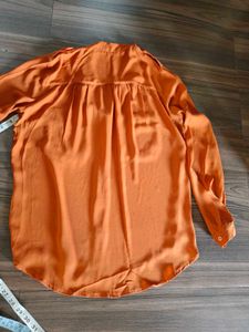 Orange Button-Up Shirt